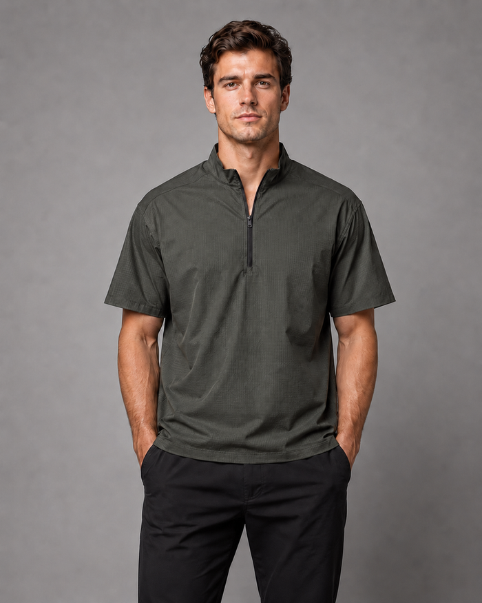 Ripstop Zip Tee