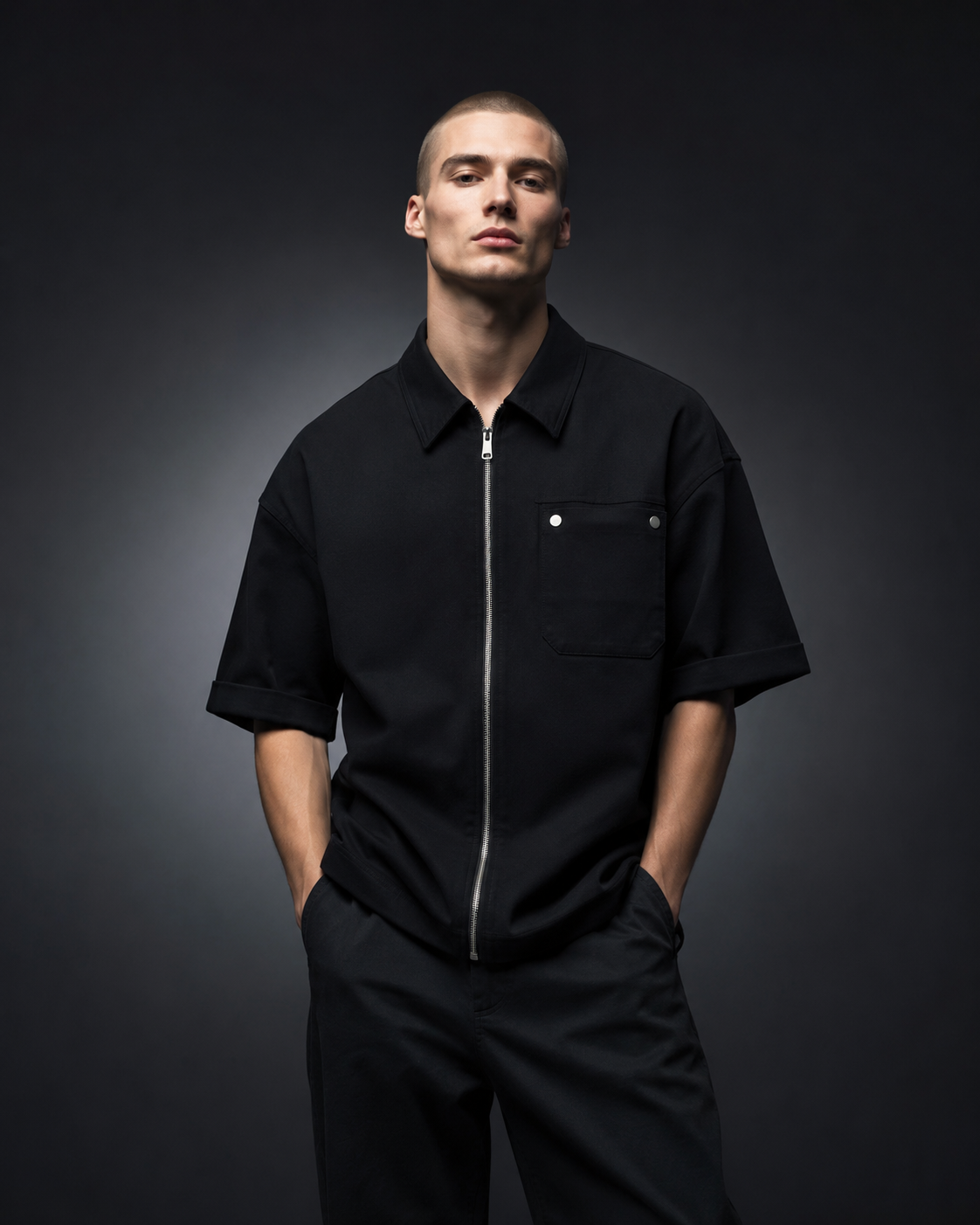 Ripstop Zip Tee